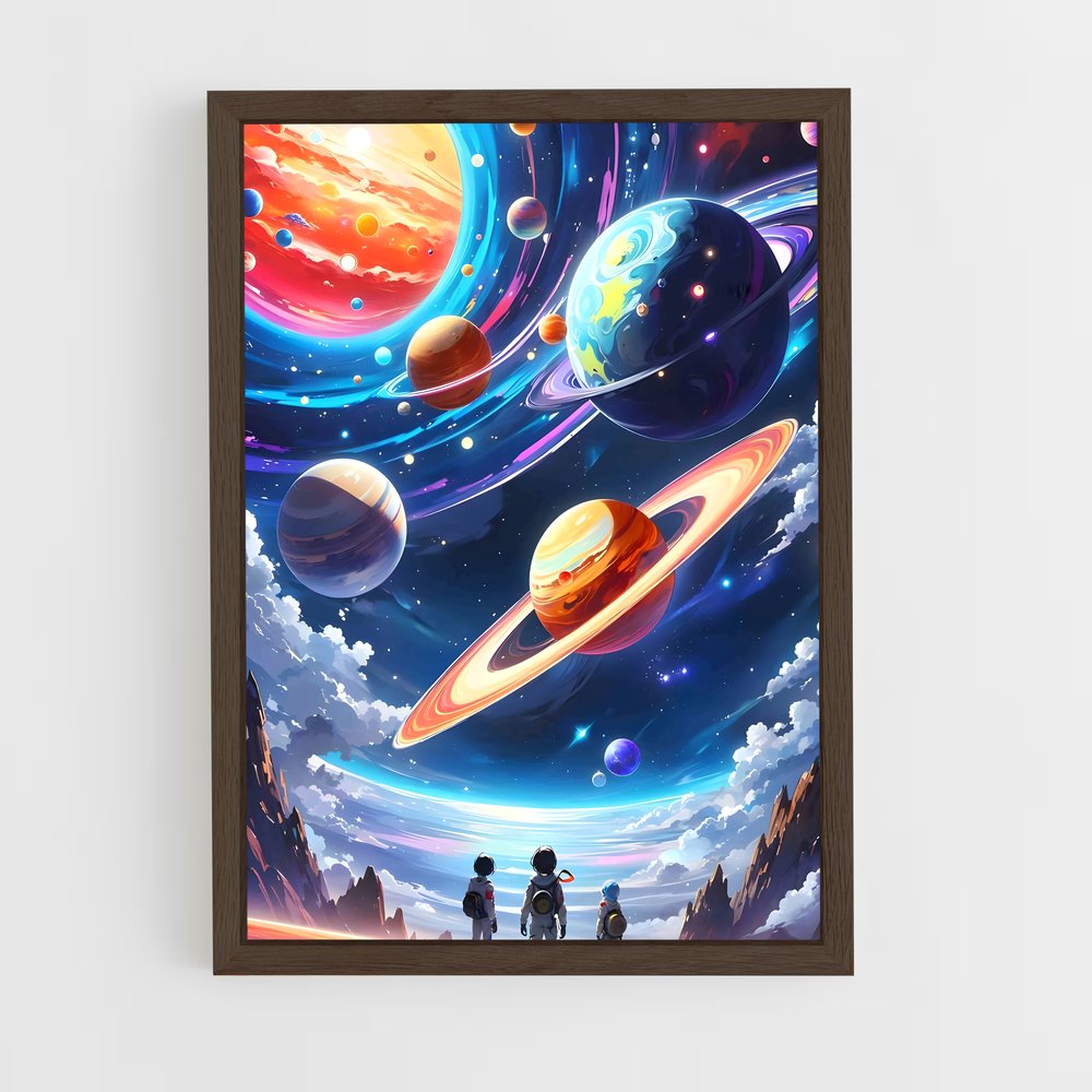 Poster Amour Cosmique – affiche Art spatial (vue 5)